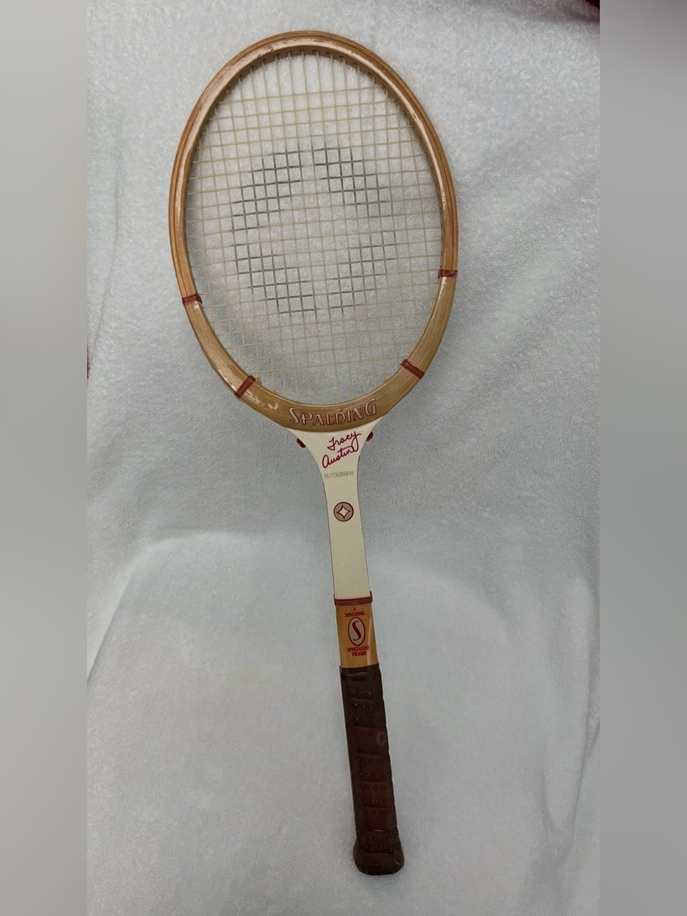 Spalding Vintage Tracey Austin Wooden Tennis Racket Year 1980 Very Good Used